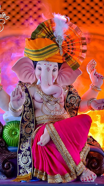 Ganesh , Beautiful Makhar, beautiful, makhar, decoration HD phone wallpaper