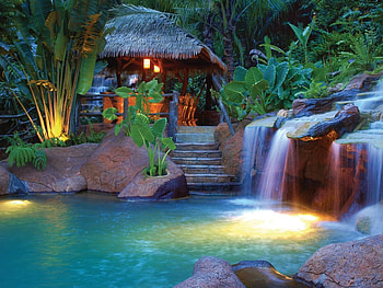 LEE BANKS SPA, relaxing, spa, water, lights HD wallpaper