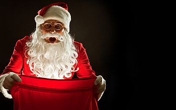 Christmas winter, Santa Claus glasses, Holiday vibes, Festive joy HD wallpaper
