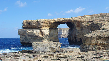 Gozo Island, Azure window, Malta, Barbaras HD wallpaper
