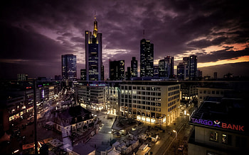 Cities, Night, City, Building HD wallpaper