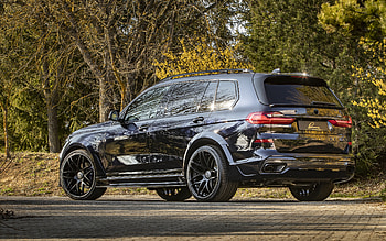 LUMMA CLR X7, 2022, rear view, exterior, BMW X7, X7 tuning, black BMW X7, German cars, BMW HD wallpaper
