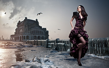Women Birds, girls, birds, women HD wallpaper