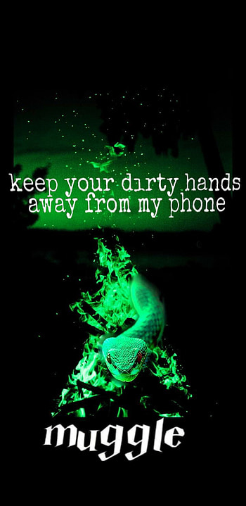 Snake Fire, Muggle, Slytherin, Wizard, Green, Harry potter HD phone wallpaper