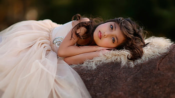 pretty young girl, loelx, white, girls, pretty HD wallpaper