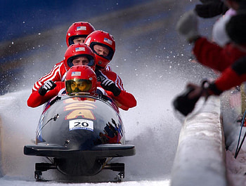 2002 Salt Lake Olympics, Bobsleigh HD wallpaper