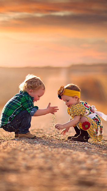Friendship Whatsapp, Two Cute, Babies HD phone wallpaper