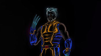 Unstoppable Force Of The Wolverine, deadpool-and-wolverine, deadpool-3, wolverine, superheroes, neon, artwork, digital-art, dark HD wallpaper