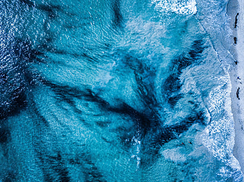 Nature, Water, View From Above, Shore, Bank, Ocean, Surf HD wallpaper