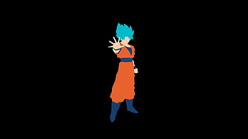 Goku Minimalism , goku, anime, dragon-ball, artwork, digital-art, minimalism HD wallpaper