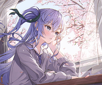 Hoshimachi Suisei, hololive, Hoshimachi Suisei, Anime, Virtual Youtuber HD wallpaper