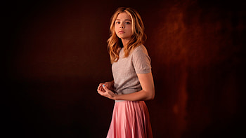 Actress, beautiful, Chloe Grace Moretz, portrait HD wallpaper