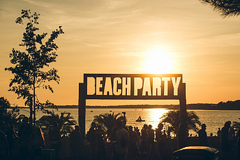 Beach, Party HD wallpaper