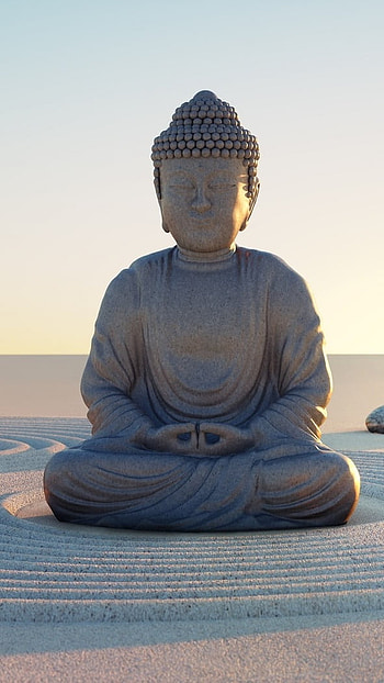 Bhagwan Buddha, Lord Buddha, White Statue HD phone wallpaper