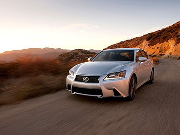 lexus gs 350 f sport, grass, lexus, sport, sedan HD wallpaper