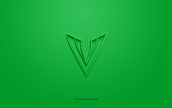 Tampa Bay Vipers, creative 3D logo, green background, XFL, 3d emblem, American football club, USA, 3d art, American football, Tampa Bay Vipers 3d logo HD wallpaper