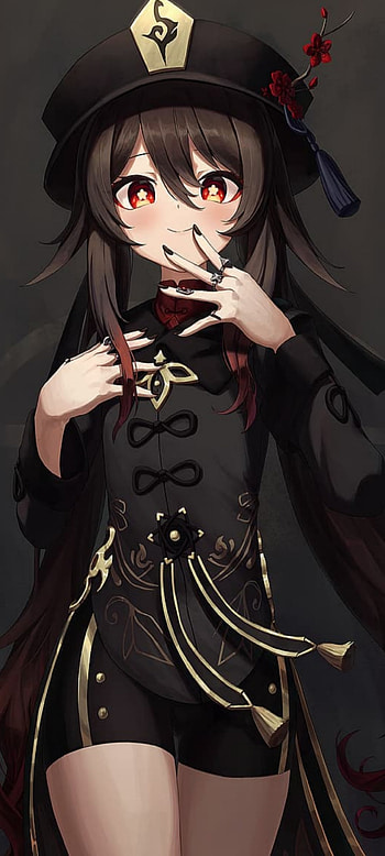 hutao, eye, head, genshin, impact, tierna, juego HD phone wallpaper