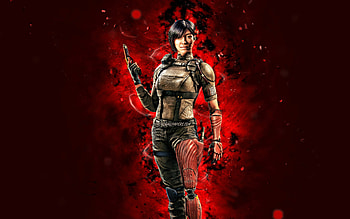 Aruni, , red neon lights, Tom Clancys Rainbow Six, Rainbow Six Siege, Tom Clancys characters, Aruni Rainbow Six HD wallpaper