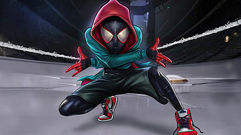 Amazing Spider Man In Action, miles-morales, spiderman, superheroes, artist, artwork, digital-art, artstation HD wallpaper