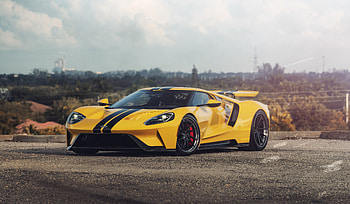 Sports car, Ford GT, 2019, yellow HD wallpaper
