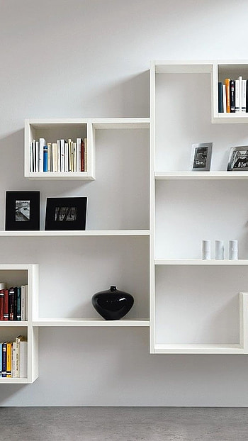 Shelf, Creative Shelf, Shapes HD phone wallpaper