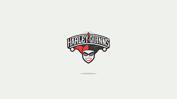 Harley Quinn Minimal Logo , harley-quinn, superheroes, minimalism, minimalist, behance HD wallpaper