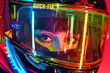 Moto Girl , artist, artwork, digital-art HD wallpaper