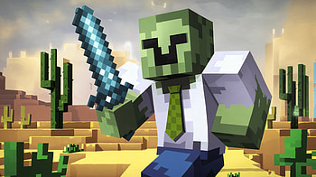 Epic Minecraft Zombie Adventure - Ultra, Zombie (Minecraft), Minecraft, zombie, adventure, pixel art HD wallpaper