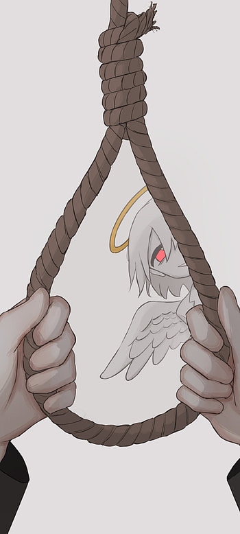 Angel 天使, Anime, Rope, Sad, Life, Avogado6, Death HD phone wallpaper