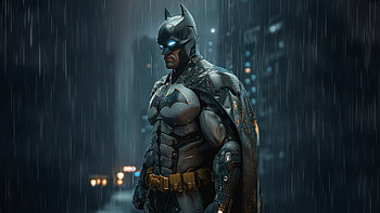 Batman The Descent, batman, superheroes, artwork, artist, digital-art, ai, artstation HD wallpaper