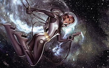 Women in Space, Women, in, Space, Fantasy HD wallpaper