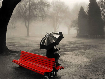 Black And White But Red, cool, but red, , black and white HD wallpaper