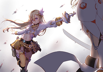 Anime Girl Sword Long Hair , anime-girl, anime, sword, artist, artwork, digital-art HD wallpaper