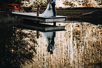 Rivers, Love, Reflection, Couple, Pair, Newlyweds HD wallpaper