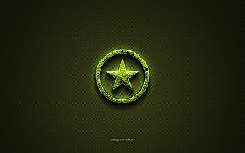 Converse logo, green creative logo, floral art logo, Converse emblem, green carbon fiber texture, Converse, creative art HD wallpaper