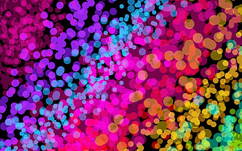 Abstract, Glare, Circles, Bright, Multicolored, Motley HD wallpaper