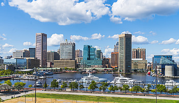 Baltimore Skyline, Travels, Letzco Capital HD wallpaper