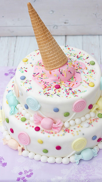 3D , Birtay cake design, Creative visuals, background HD phone wallpaper