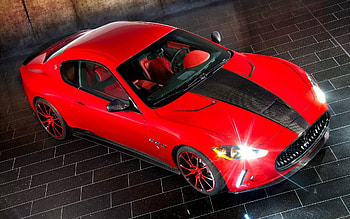 supercar, road, maserati, red HD wallpaper