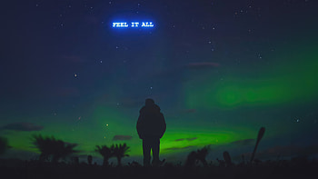 Feel It Aurora , alone, aurora, northern-lights, artist, artwork, digital-art HD wallpaper