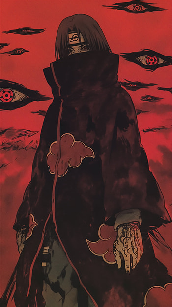 Itachi Uchiha: Akatsuki , Anime, Naruto, Itachi Uchiha, Sharingan (Naruto), Akatsuki (Naruto) HD phone wallpaper