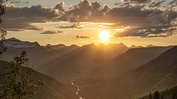 The Continental Divide Montana, mountains, nature, sunset, landscape HD wallpaper