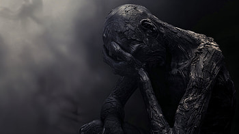 Sad Reflection - Ultra, sad, dark art HD wallpaper