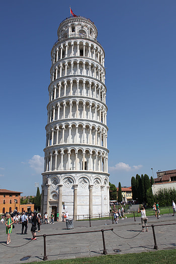 Leaning Tower of Pisa, Tilting structure, Gravity-defying, Italian masterpiece HD phone wallpaper