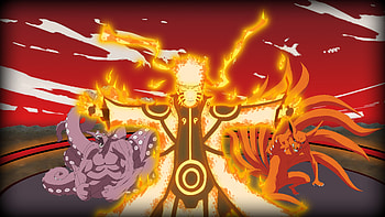 Tailed Beasts, Naruto anime, Kurama background HD wallpaper