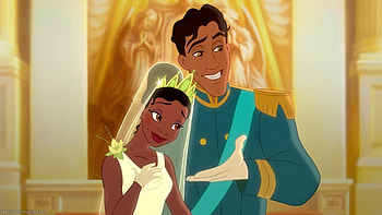Tiana, The Princess and the Frog wedding, Disney couple HD wallpaper