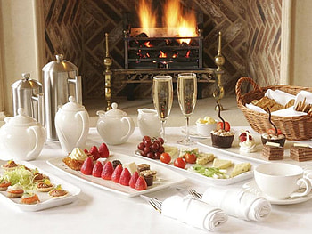 tea or champagne, champagne, tea, cozy, afternoon, fireplace HD wallpaper