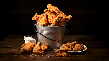 Crispy Fried Chicken Bucket, food, Fried Chicken, meal, comfort food HD wallpaper