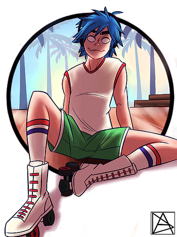 Fanart of 2D, Gorillaz fanart HD phone wallpaper