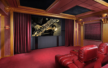 Cinema, Miscellanea, Miscellaneous, Room, Sofa, Hall HD wallpaper